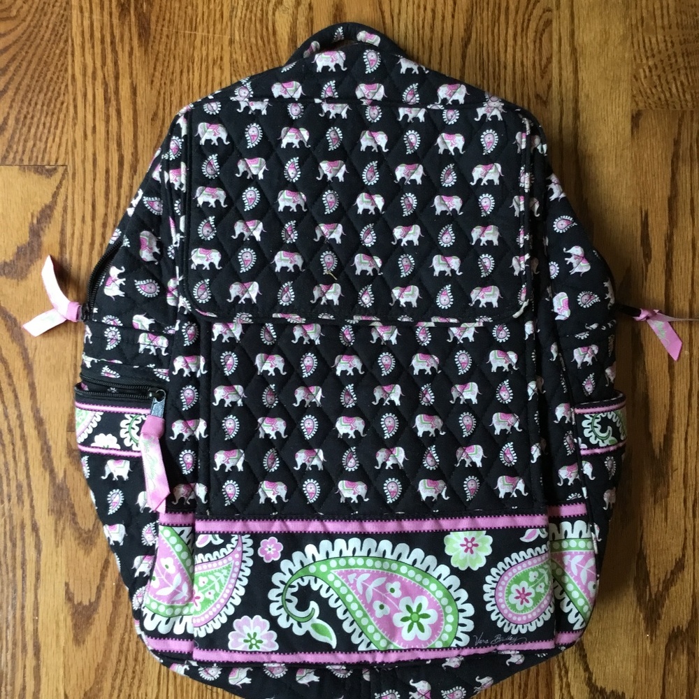 Vera Bradley Elephant Print Backpack EC